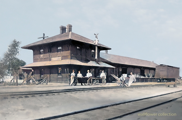 Daggett depot, Santa Fe, Southern Pacific Railroad