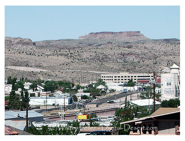 View of old town Kingman, Arizona
