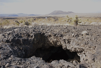 Entrance to a lava tube