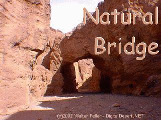 death valley, natural bridge