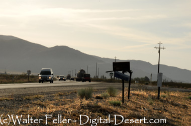 photo of State Route 18 at Deadman's Point between Apple Valley and Lucerne Valley, ca.