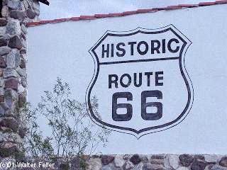 route 66 at colorado river crossing, stateline, california/arizona border