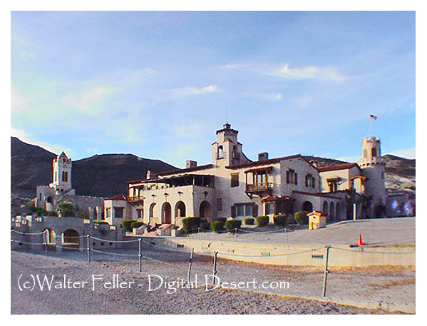 Exterior photo of Scotty's Castle, Death Valley