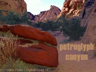 Photo of Petroglyph Canyon in Valley of Fire, Nevada