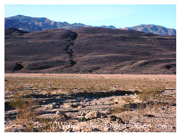 Shoreline Butte, evidence of the depth of ancient Lake Manly in Death Valley