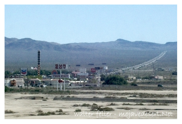 Photo of Baker, Ca. and Baker Grade I-15 freeway