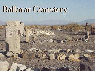ghost town cemetery photo, ballarat california