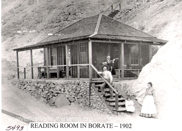 Reading room in Borate 1903