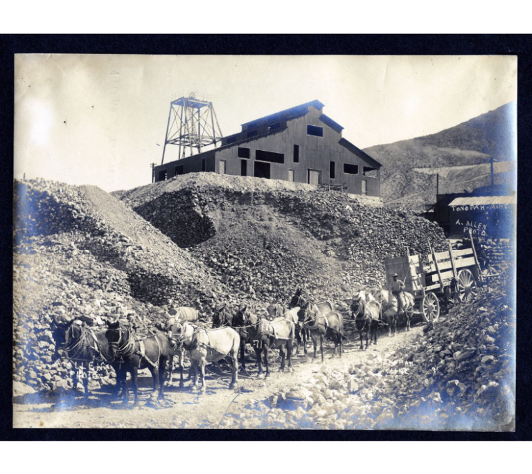 Photograph-of-Tonopah-Mine-ore-being-hauled-to-mill-Tonopah-Nev.-early ...