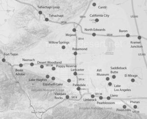 Antelope Valley Map with Detailed Notes