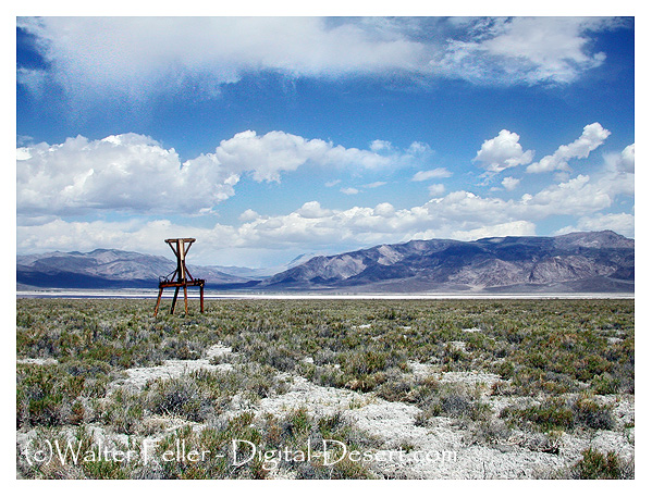 Photo of tramway tower in Saline Valley
