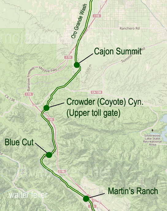 Cajon Pass On Map