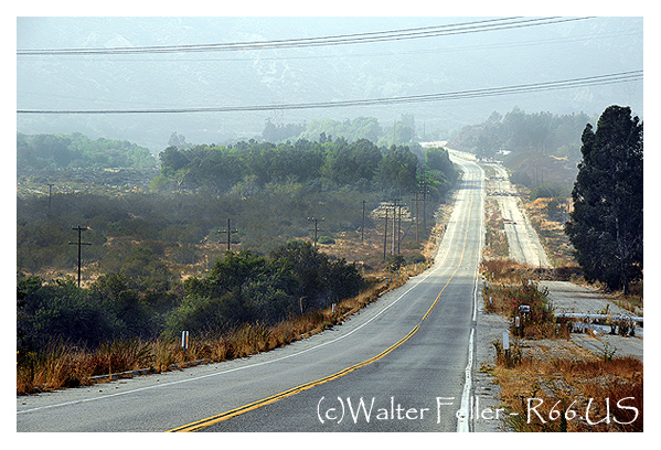 Photo of Route 66 looking northbound north of Kenwood Rd.