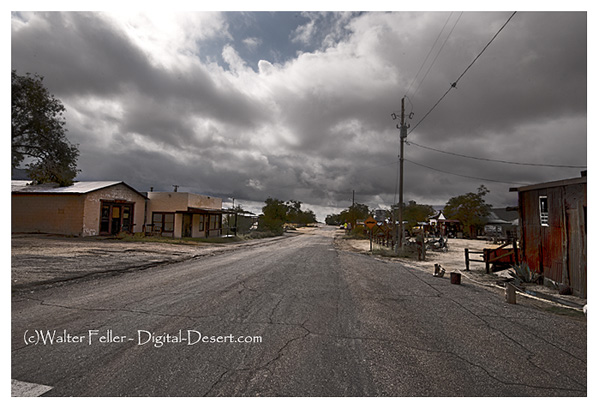 Photo of street in Chloride, Arizona, ghost town