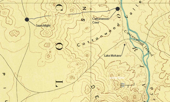 map of Cottonwood Island
