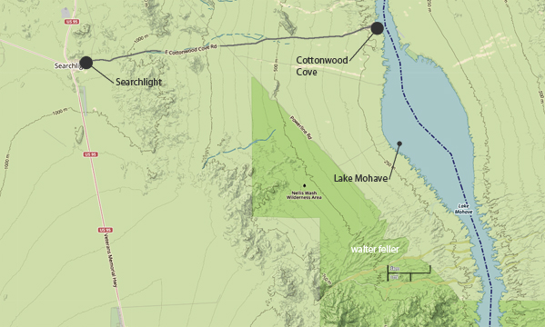 map of Lake Mohave