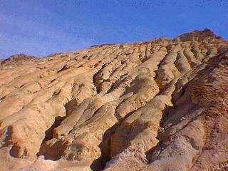 photo of eroded slope in Death Valley