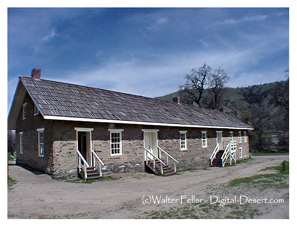 Enlisted men's barracks at Fort Tejon