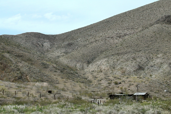 photo of ghost town site of Goler Gulch in eastern El Paso Mountains