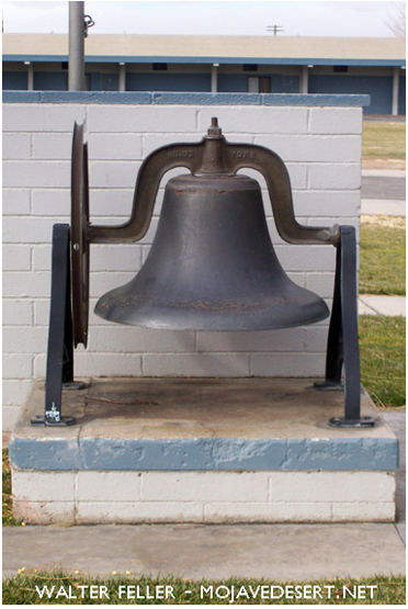 Hesperia, Ca. school bell at Joshua Circle school