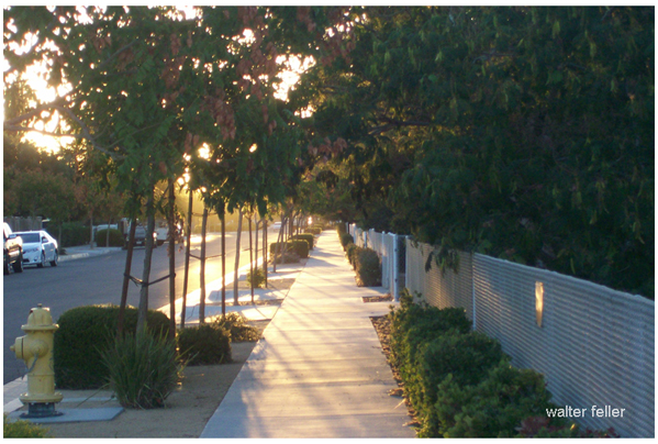 modern day sidewalks in Hesperia