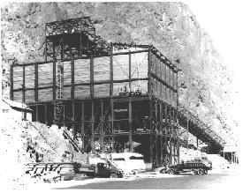 Photo of one of the concrete batch plants.