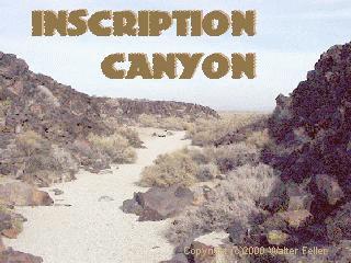 Inscription Canyon petroglyph photo, Barstow, Mojave Desert, California