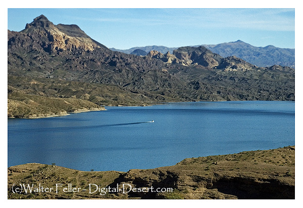 Photo of Lake Mohave from Eldorado Canyon near Nelson, Nevada