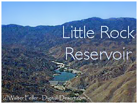 Littlerock reseroir aerial photo