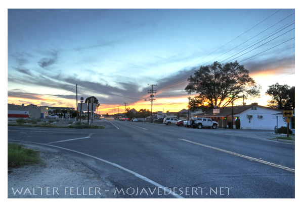Photo of downtown Lucerne Valley, CA.
