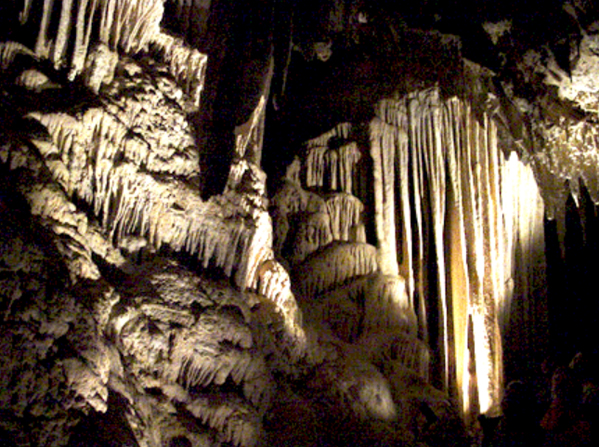 Speleothems in Mitchell Caverns