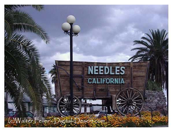 Needles California welcome sign