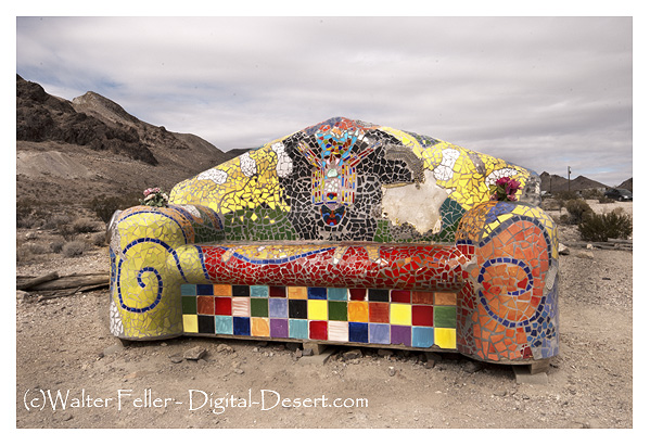 mosaic couch at Goldwell