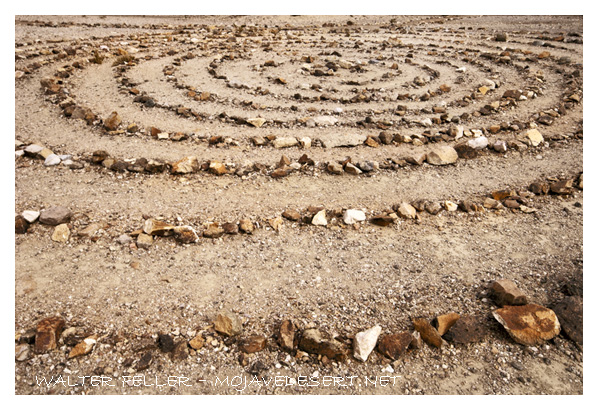 modern geoglyph near Rhyolite