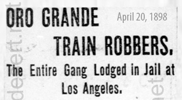 Oro Grande Train Robbery