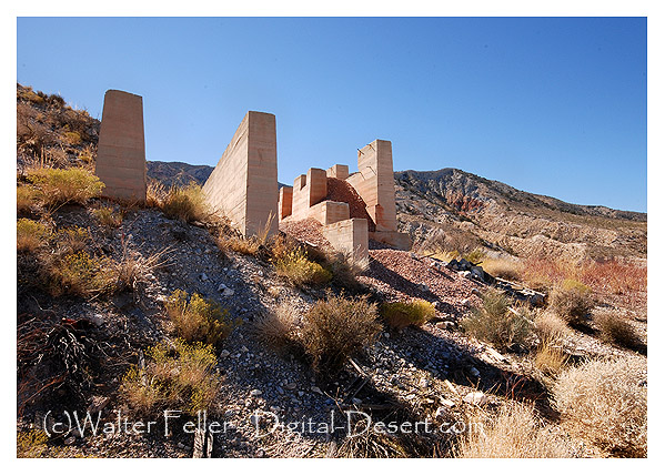Blackhawk mine and mill ruins, southeast of Lucerne Valley