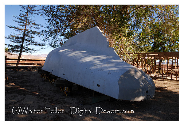Cement boat in Johnson Valley