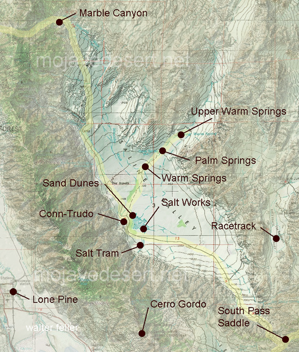 map of Saline Valley